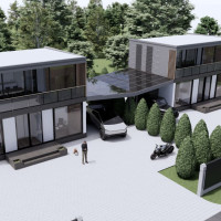 MODERN TWIN – A ROW HOUSE OR SEMI-DETACHED HOUSE