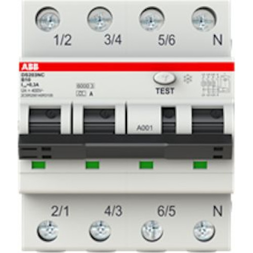 Residual Current Circuit Breaker 4P 10A 300mA
