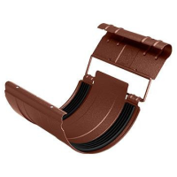 Gutter connector with holder